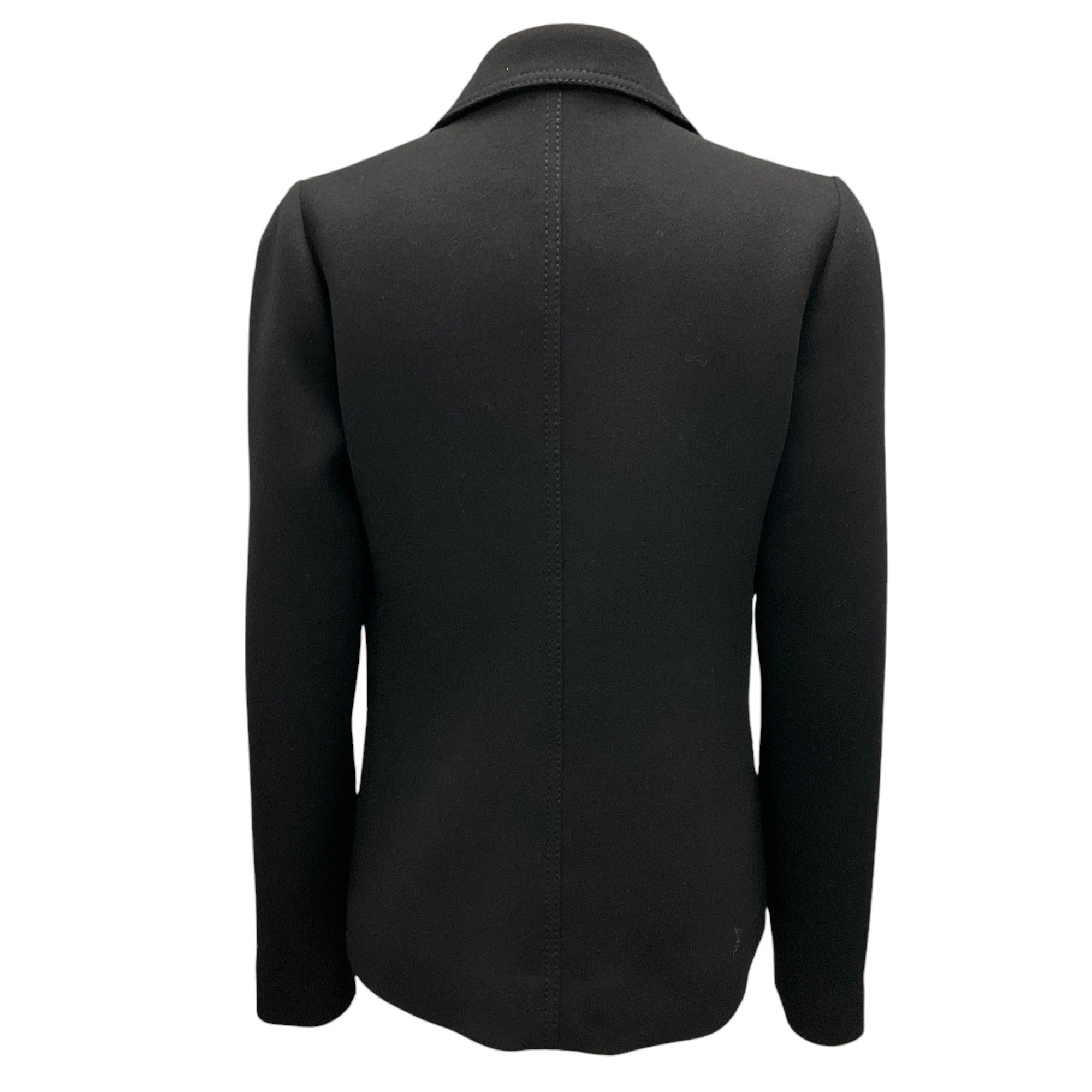 Giambattista Valli Black / Gold Buttoned Double Breasted Wool Jacket