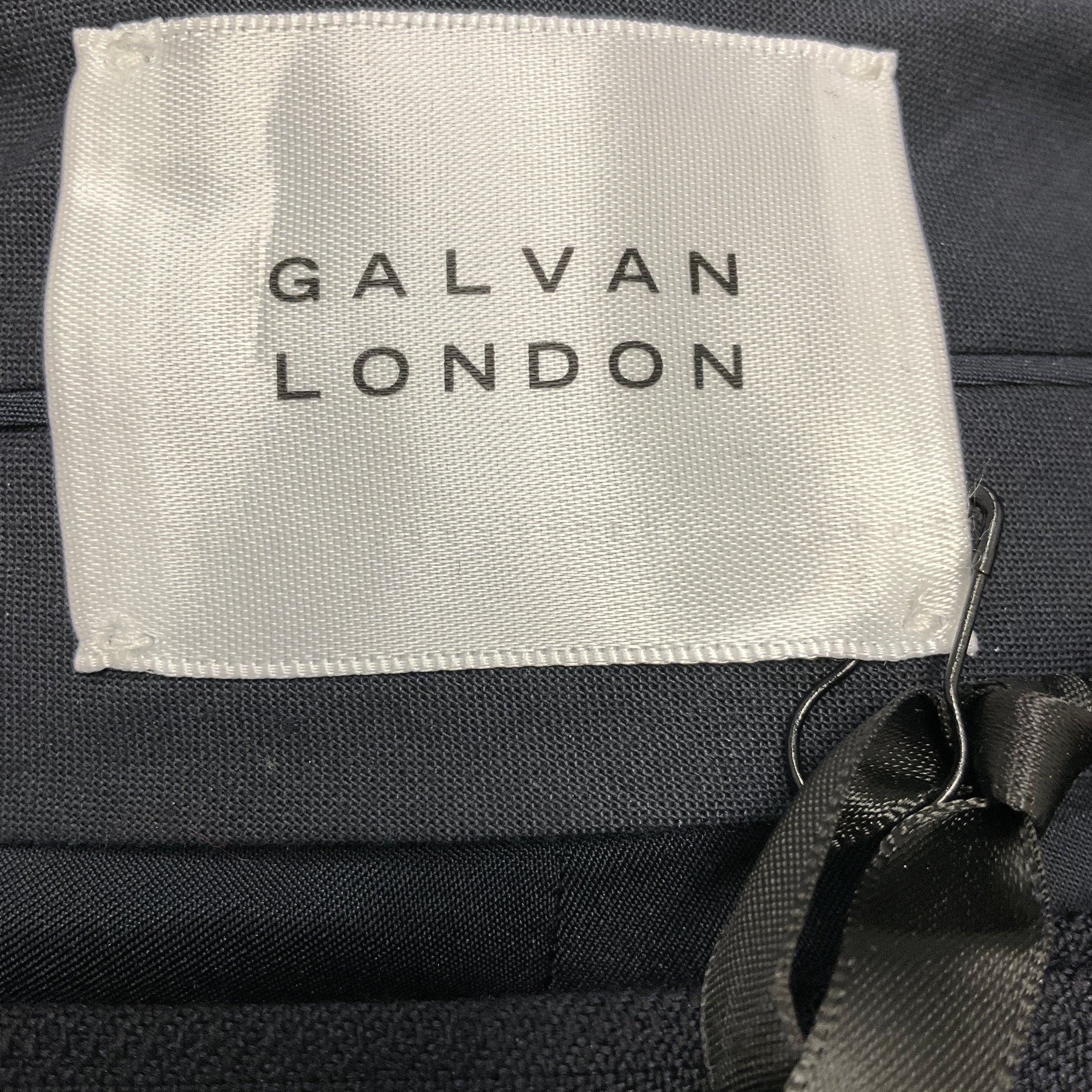 Galvan London Midnight / Cream Pinstripe Tailoring Boyfriend Trousers