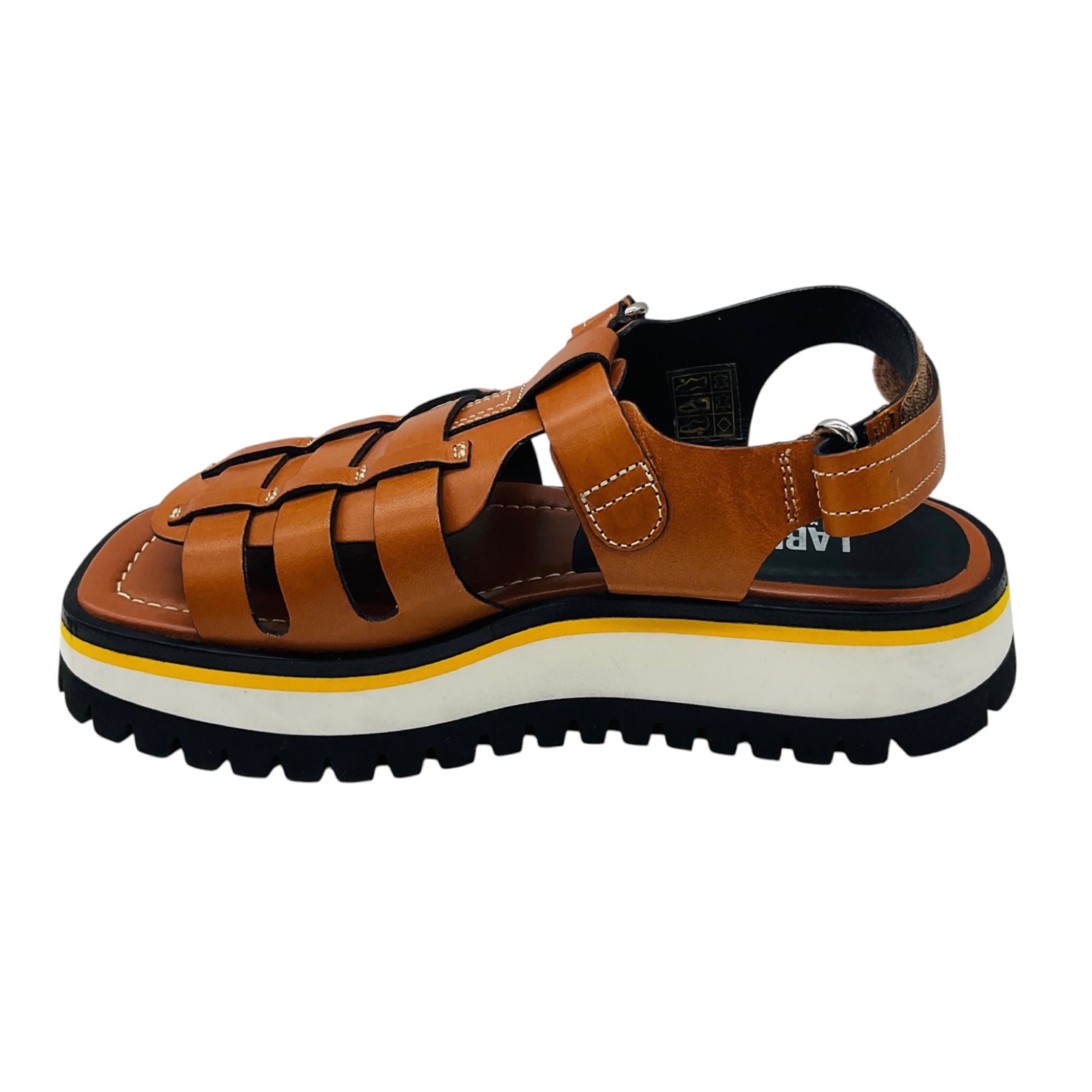 Labucq Boomer Tan Chunky Fisherman Sandal