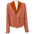 Load image into Gallery viewer, Malej Cinnamon Lurex Open Front Jacket


