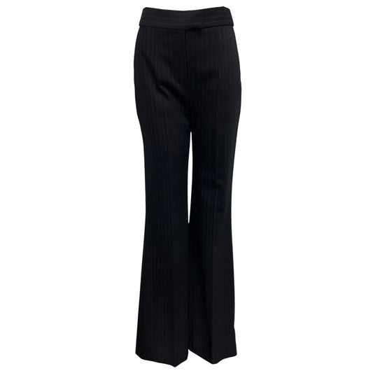 Galvan London Midnight / Cream Pinstripe Tailoring Boyfriend Trousers