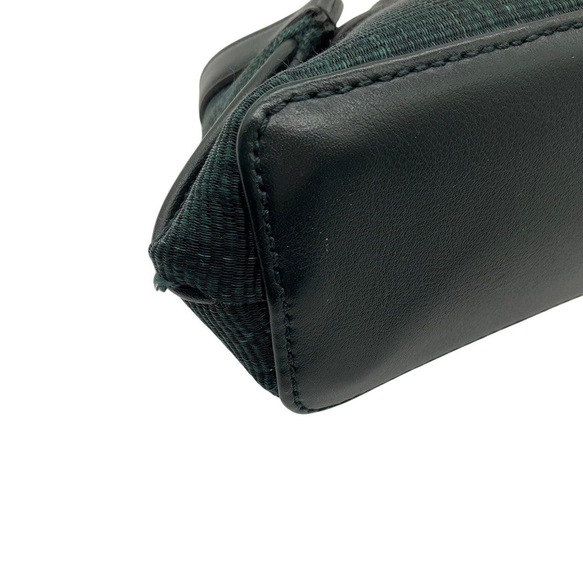 Akris Teal Horsehair / Leather Mini Shoulder Bag