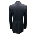 Load image into Gallery viewer, Brandon Maxwell Navy Blue Belted Wool Jacket
