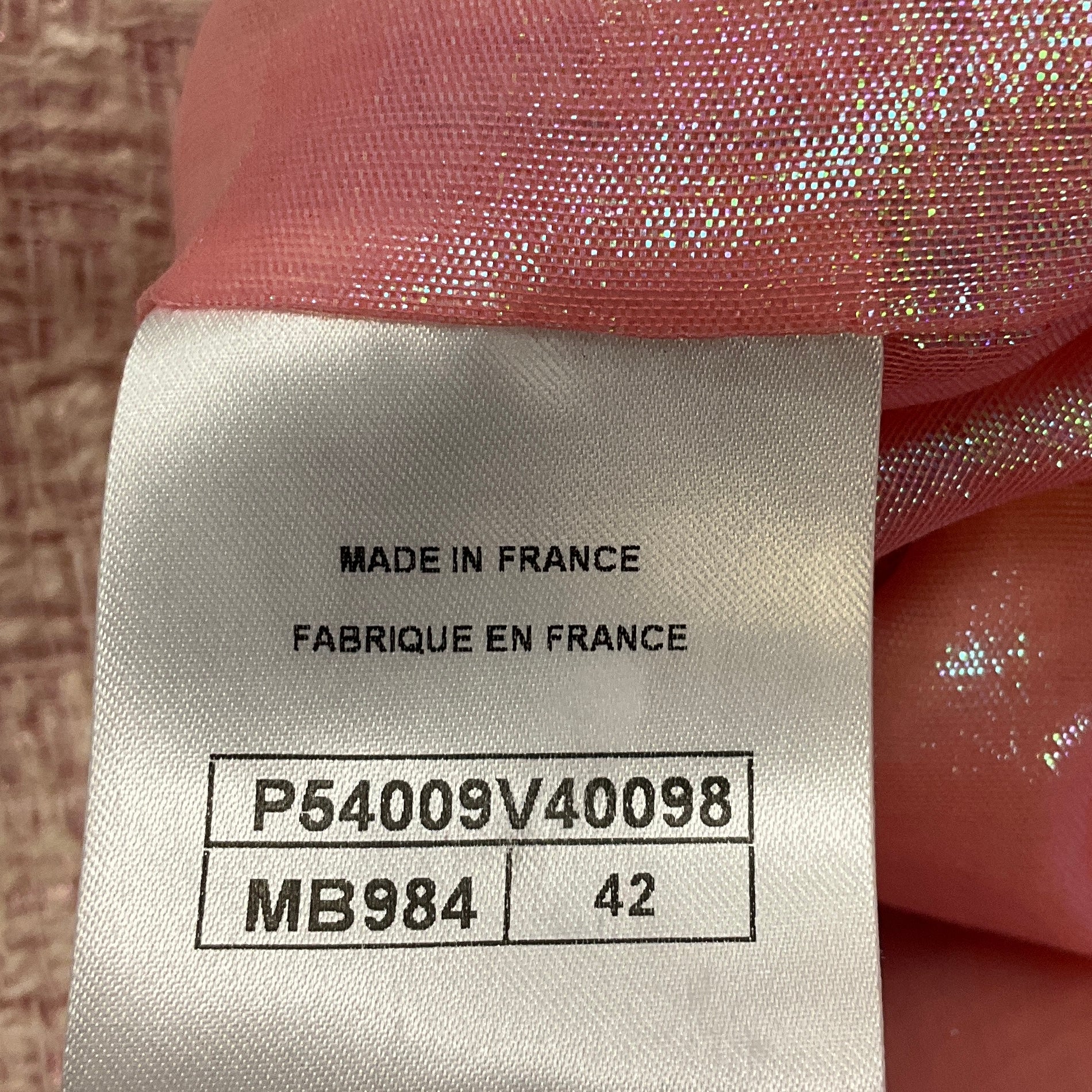 Chanel Iridescent Pink / Ecru 2016 Fantasy Tweed Coat