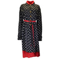 Load image into Gallery viewer, Balenciaga Black / White / Red Reversible Belted Polka Dot Dress
