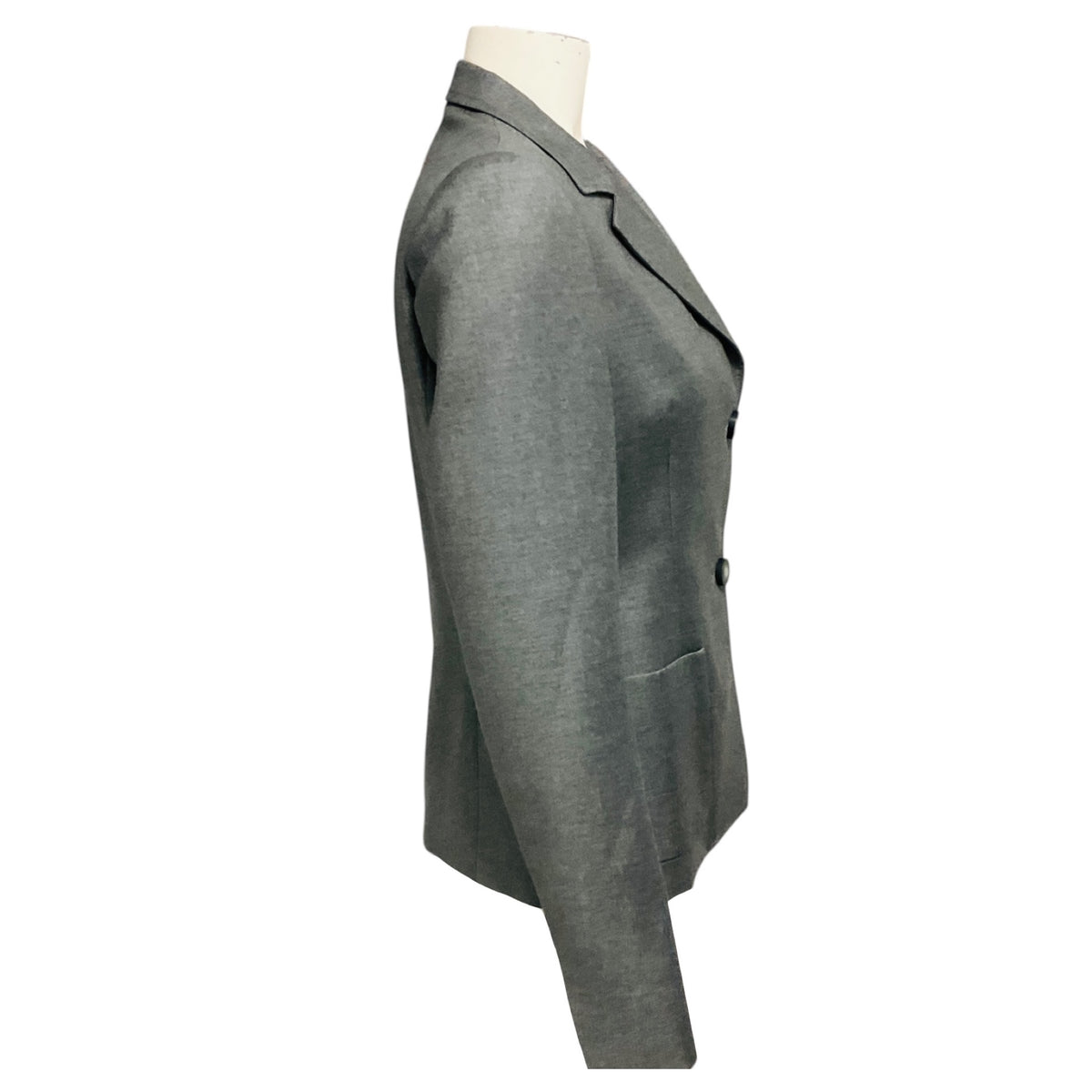 Balenciaga Grey Two Button Wool Blazer Jacket
