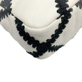 Load image into Gallery viewer, Chanel 2021 White Leather / Black Crochet Medium 19 Flap Bag
