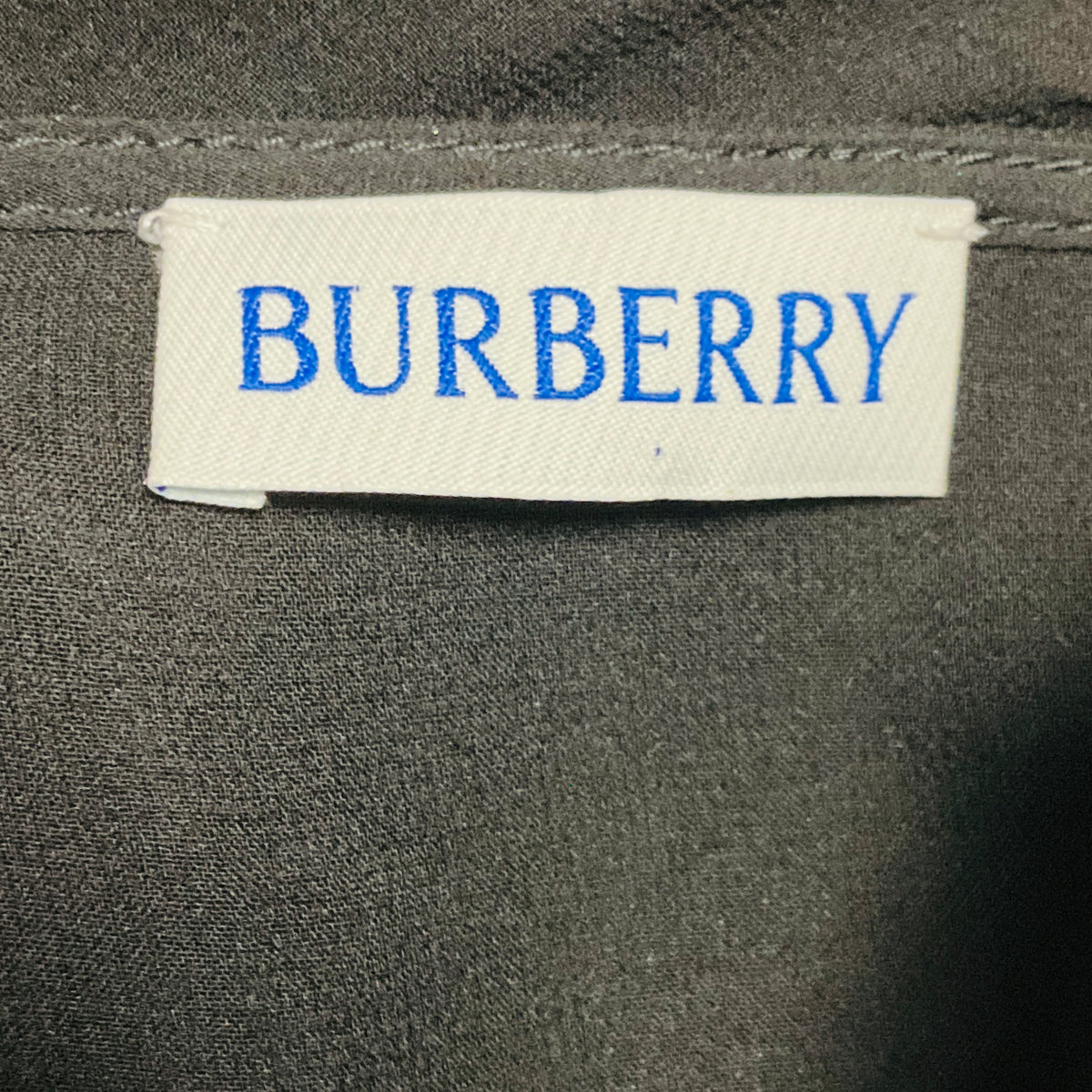 Burberry Black Ruffled Tie Neck Long Sleeved Silk Blouse