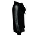 Load image into Gallery viewer, Burberry Black Ruffled Tie Neck Long Sleeved Silk Blouse
