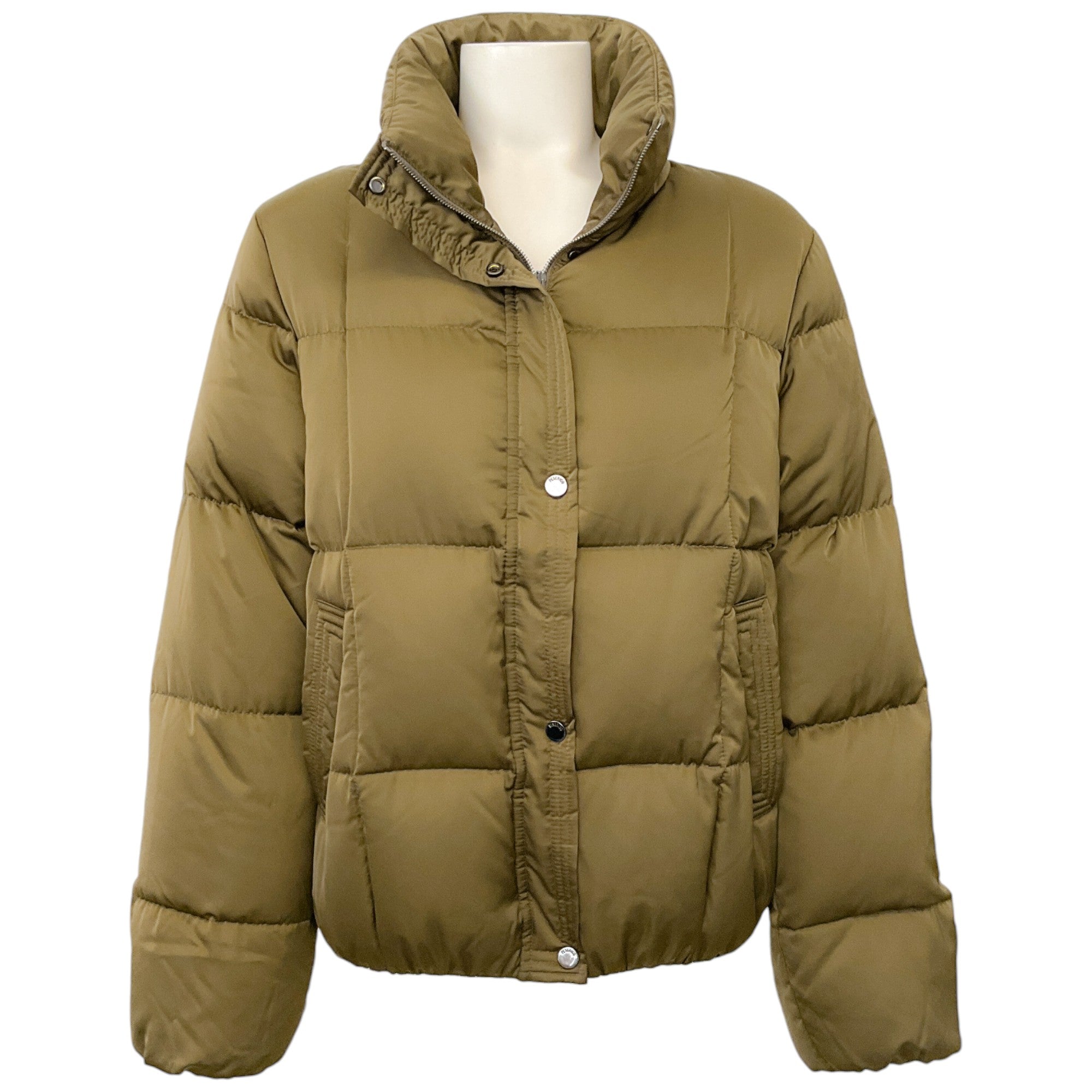 Peserico Olive Quilted Down Jacket
