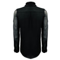 Load image into Gallery viewer, Burberry Black Ruffled Tie Neck Long Sleeved Silk Blouse
