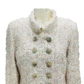 Load image into Gallery viewer, Chanel RARE White / Pink Multi Metallic Fantasy Tweed Coat
