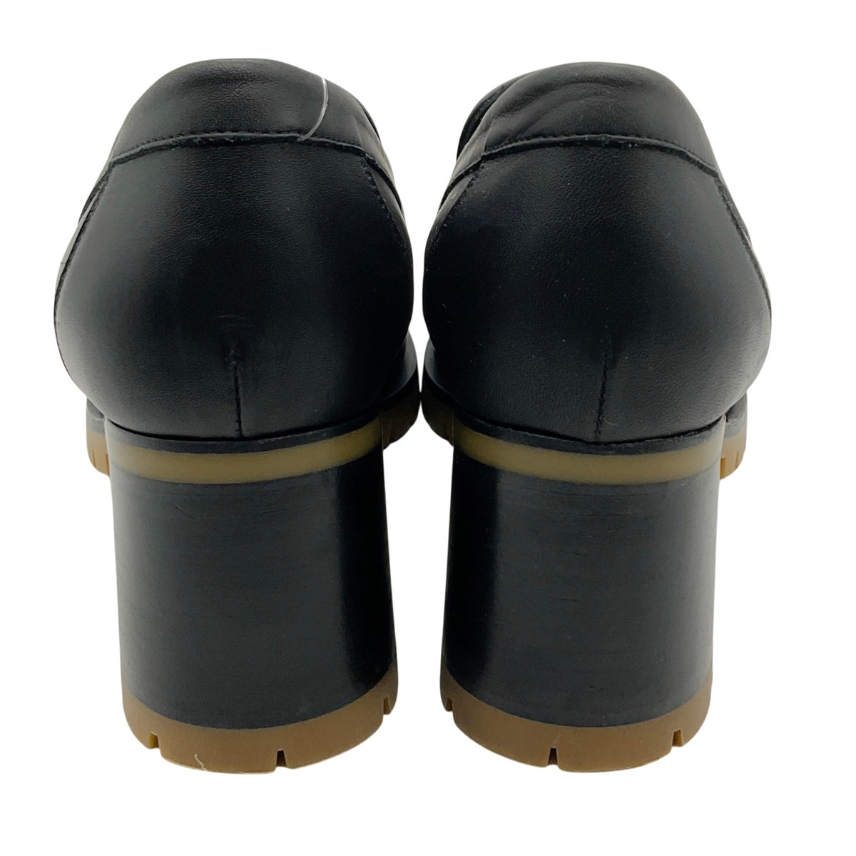 Hermes Black Leather Faubourg Loafers