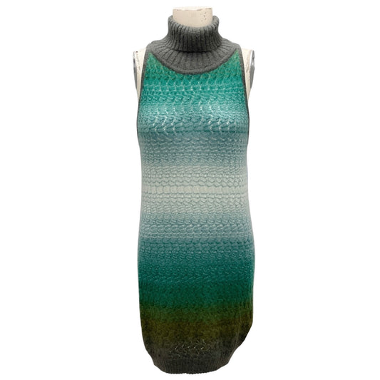 Missoni Green Multi Sleeveless Mohair Knit Dress