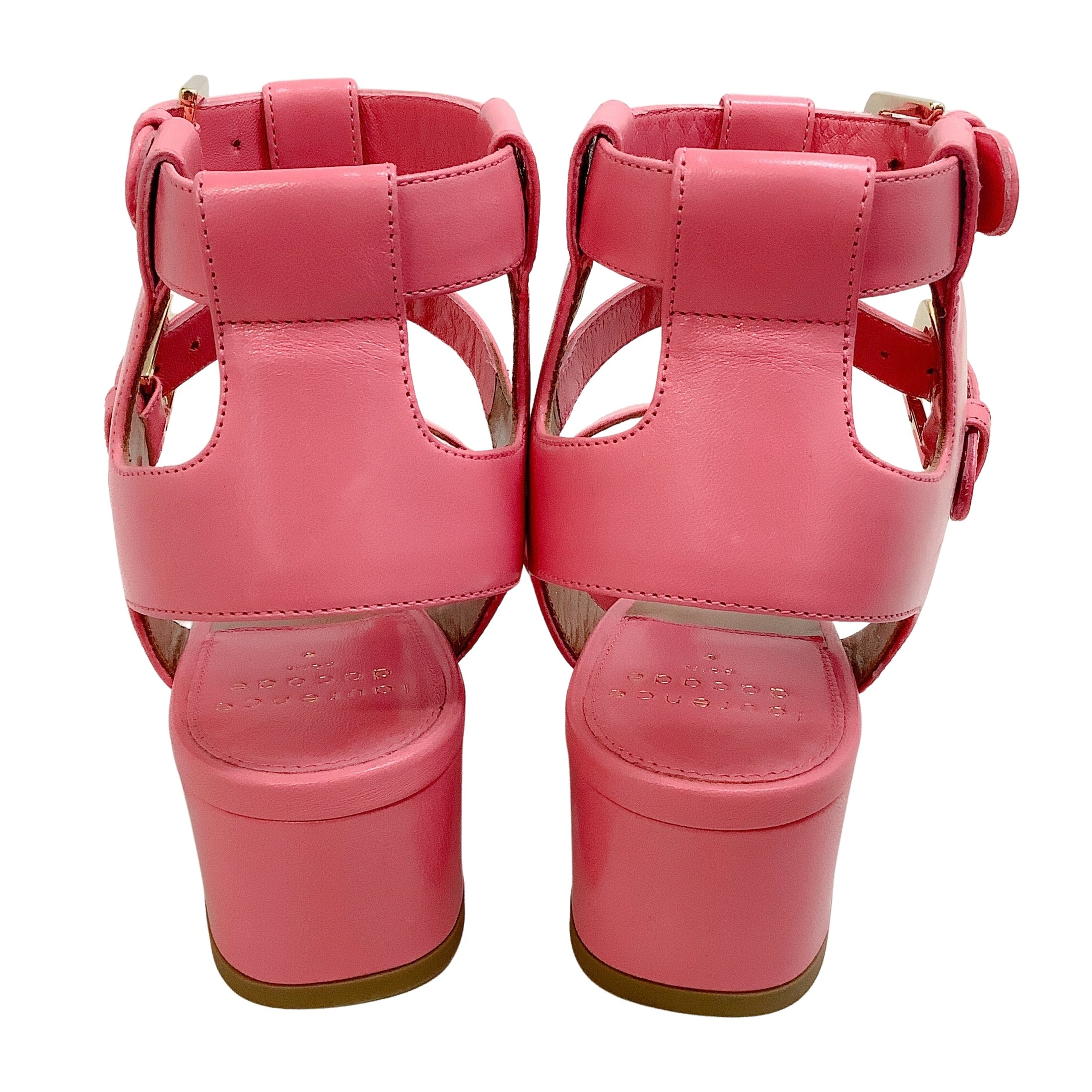 Laurence Dacade Pink Leather Daho Gladiator Sandals