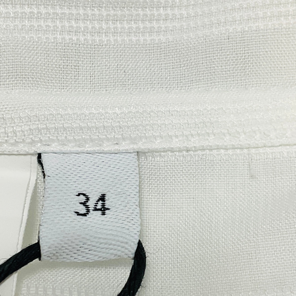 Loewe Optic White Pleated Cotton Shirt with Logo Embroidery