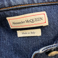 Load image into Gallery viewer, Alexander McQueen Dark Blue 2020 Wash Denim Jacket with Stripe Detail
