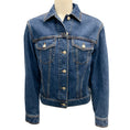 Load image into Gallery viewer, Alexander McQueen Dark Blue 2020 Wash Denim Jacket with Stripe Detail
