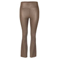 Load image into Gallery viewer, SPRWMN Taupe Ankle Flare Stretch Leather Leggings
