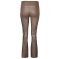 Load image into Gallery viewer, SPRWMN Taupe Ankle Flare Stretch Leather Leggings
