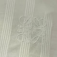 Load image into Gallery viewer, Loewe Optic White Pleated Cotton Shirt with Logo Embroidery
