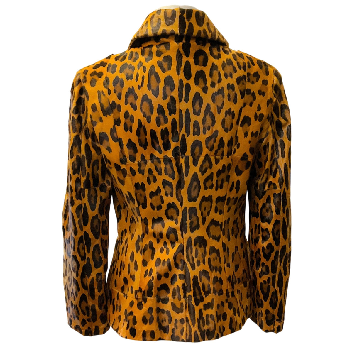 Valentino Roma Brown Leopard Pony Jacket