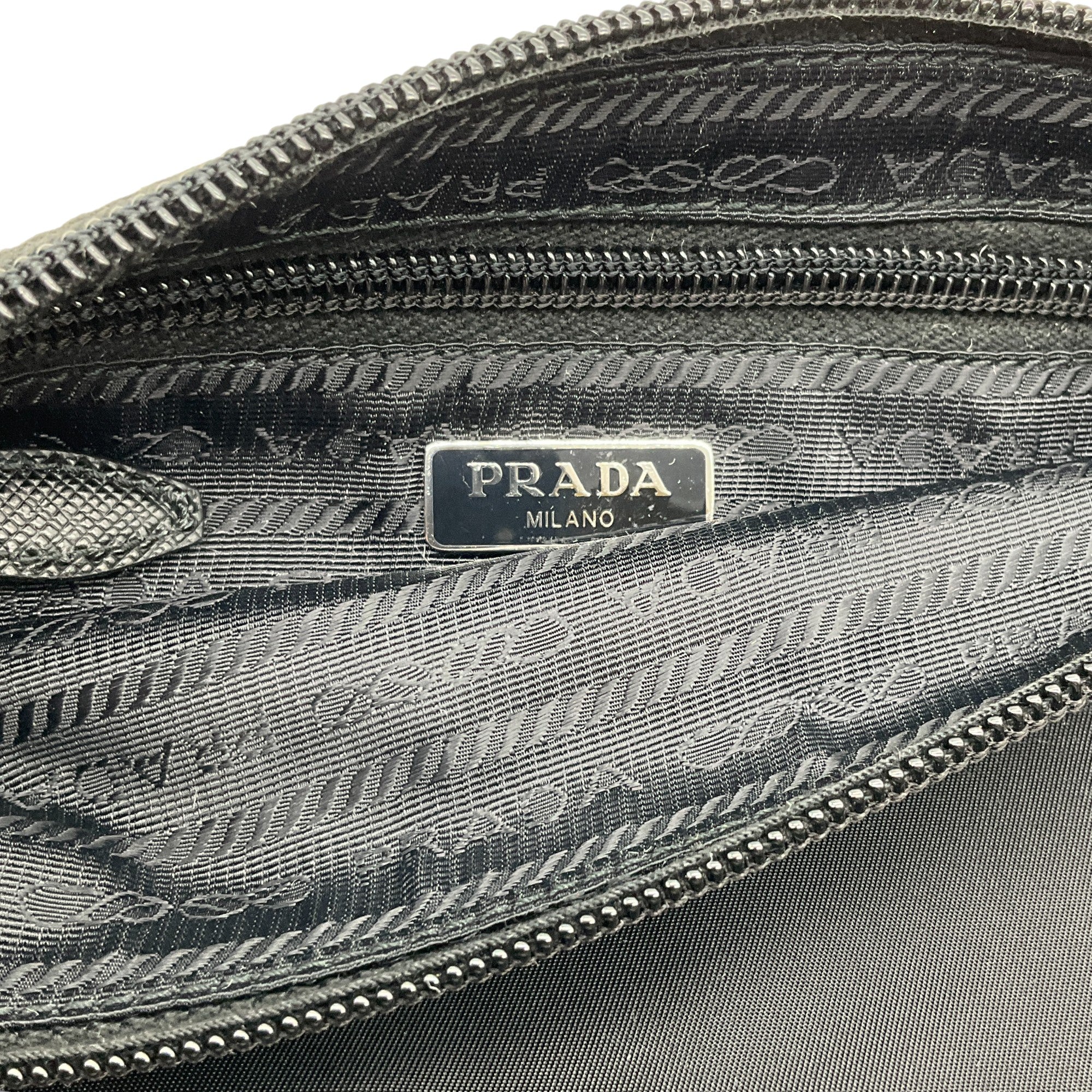 Prada Tessuto Nylon Pouch Wristlet