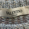 Load image into Gallery viewer, Valentino Light Blue Metallic Knit Fairisle Sweater
