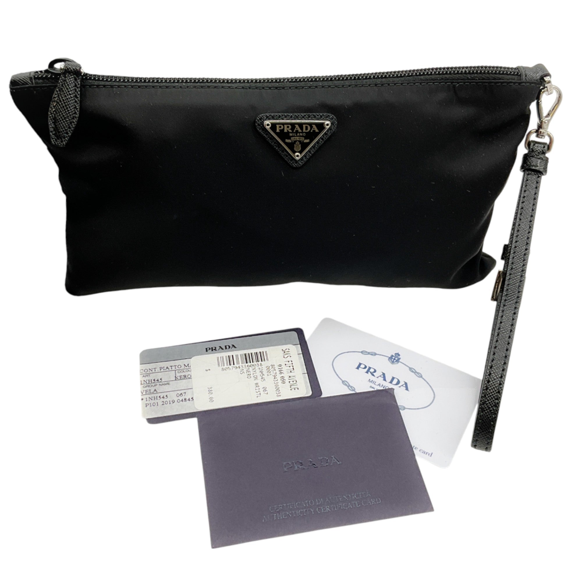 Prada Tessuto Nylon Pouch Wristlet