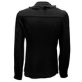Load image into Gallery viewer, Prada Black Ruffled Detail Silk Blouse
