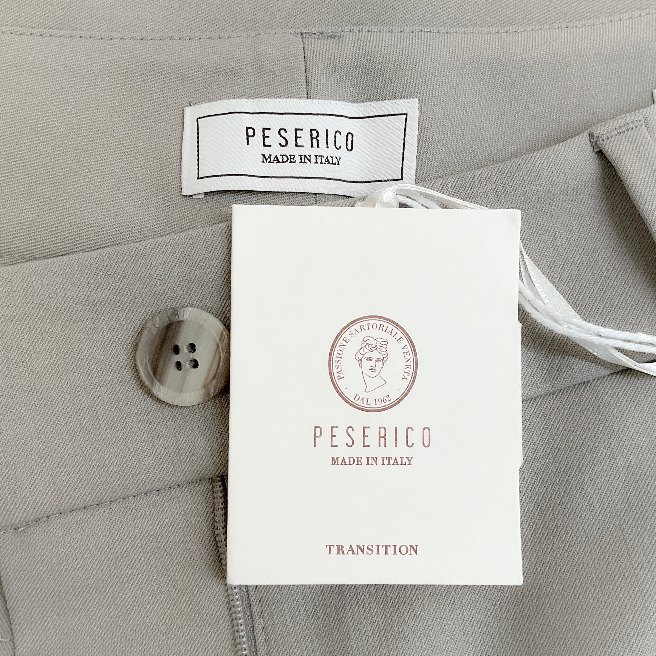 Peserico Taupe Wool Bermuda Culottes