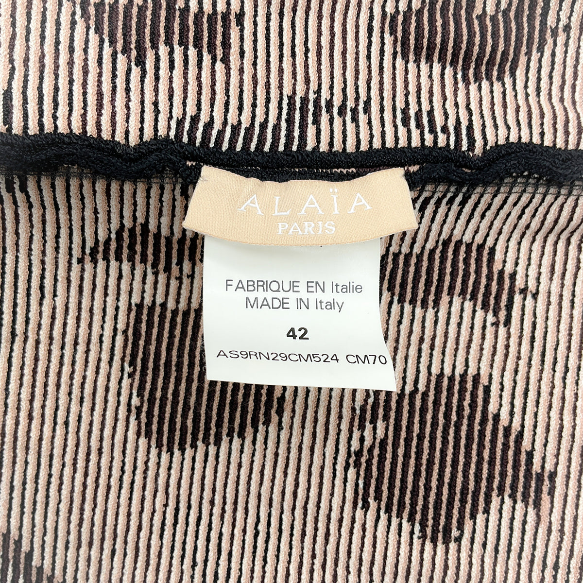 Alaia Ivory / Mauve Print Sleeveless Skater Dress