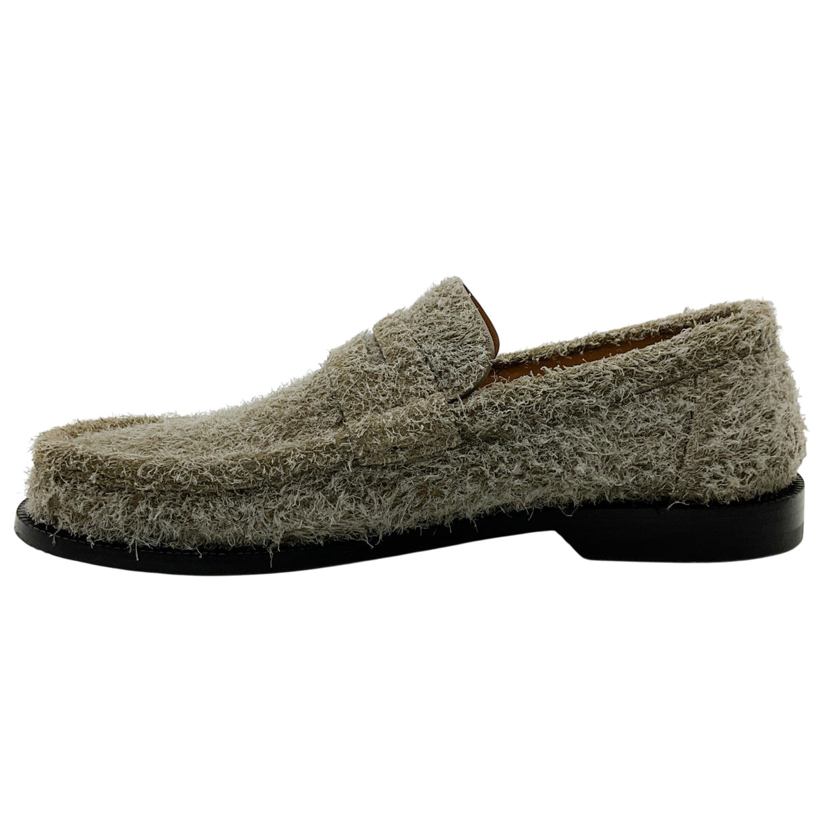 Loewe Khaki Suede Campo Loafers