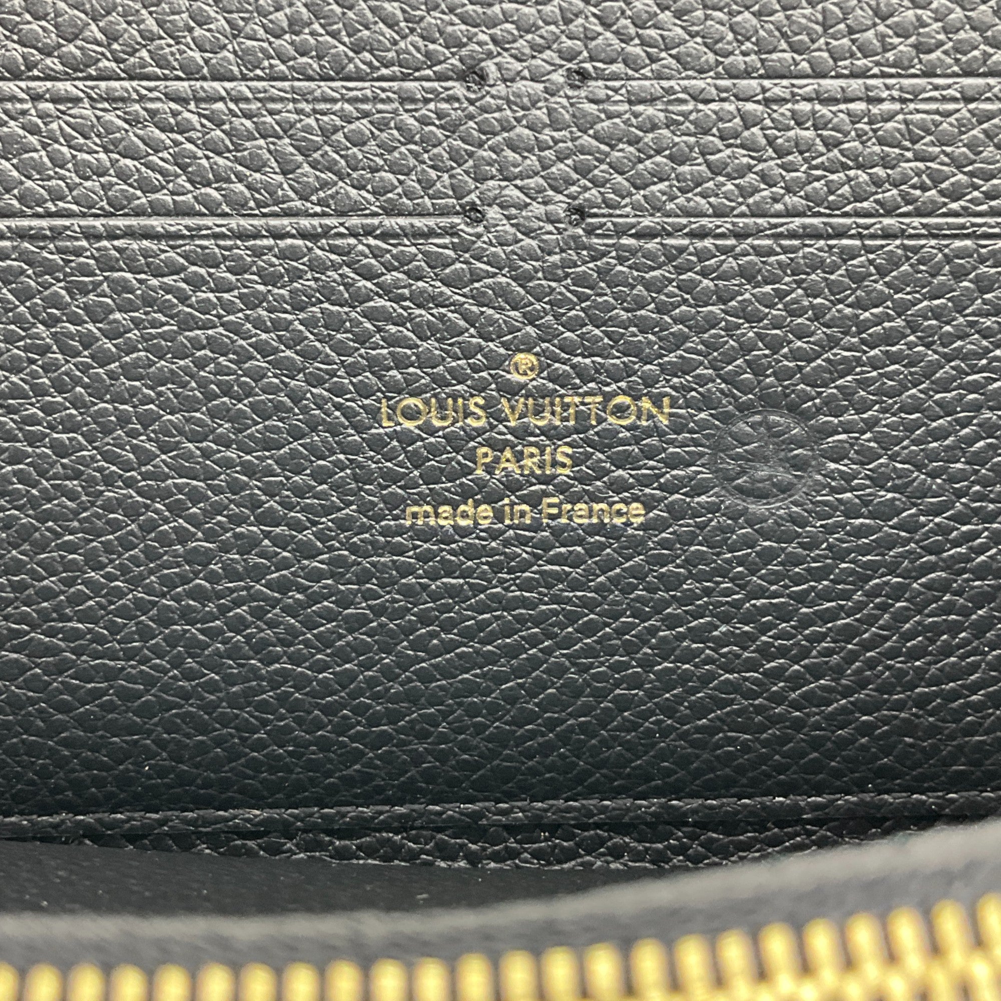 Louis Vuitton Black Clemence Mono Empreinte Wallet
