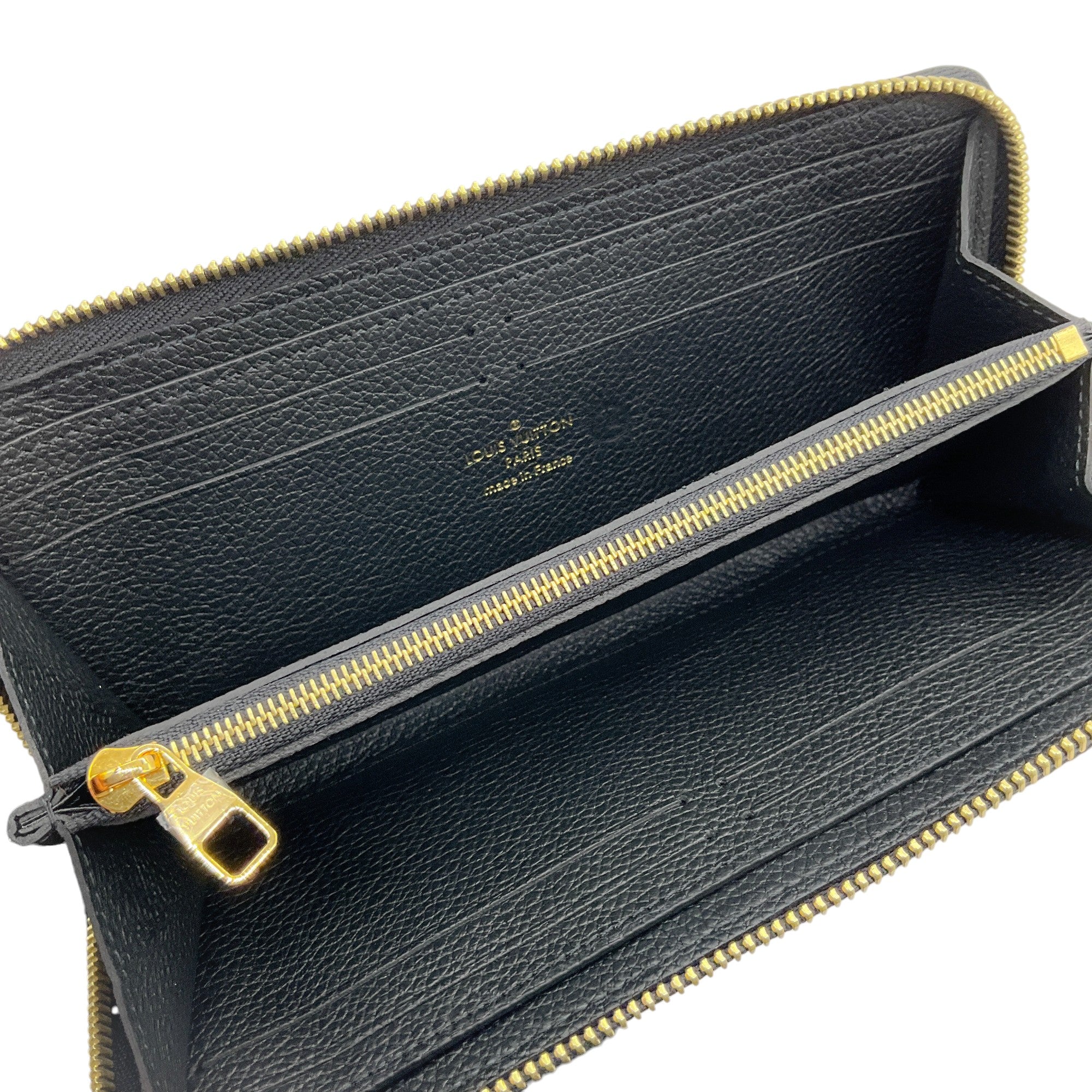Louis Vuitton Black Clemence Mono Empreinte Wallet