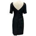 Load image into Gallery viewer, Lela Rose Black Embellished Short Sleeved Cocktail Dress
