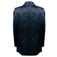 Load image into Gallery viewer, Akris Navy Blue / Black Silk Tuxedo Blazer Jacket

