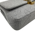 Load image into Gallery viewer, Saint Laurent Grey Jersey Mini Quilted Jamie Shoulder Bag
