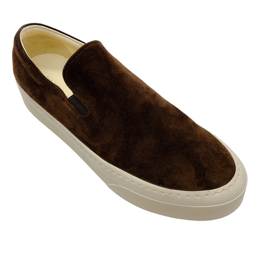 The Row Brown Suede Slip On Marie H Sneakers