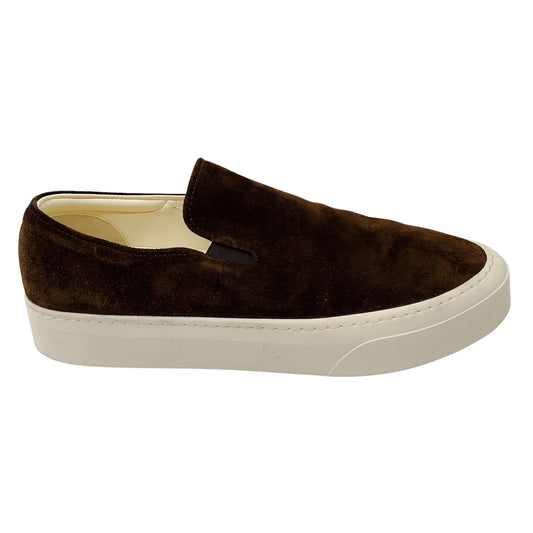 The Row Brown Suede Slip On Marie H Sneakers