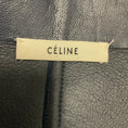 Load image into Gallery viewer, Celine Navy Blue Zip Front Lambskin Shearling Jacket
