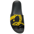 Load image into Gallery viewer, Versace Black / Gold Medusa Chain Pool Slides
