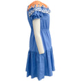 Load image into Gallery viewer, Peter Pilotto Blue Cotton Embroidered Pallas Dress
