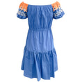 Load image into Gallery viewer, Peter Pilotto Blue Cotton Embroidered Pallas Dress
