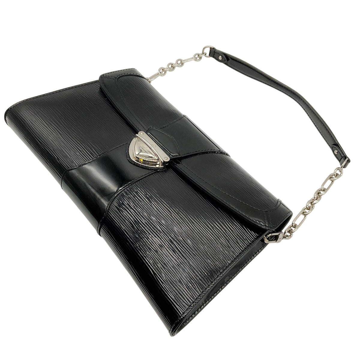 Louis Vuitton Black Electric Epi Leather Lena Clutch