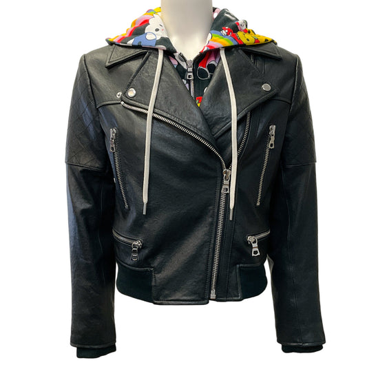 Alice + Olivia Friends With You Avril Leather Jacket
