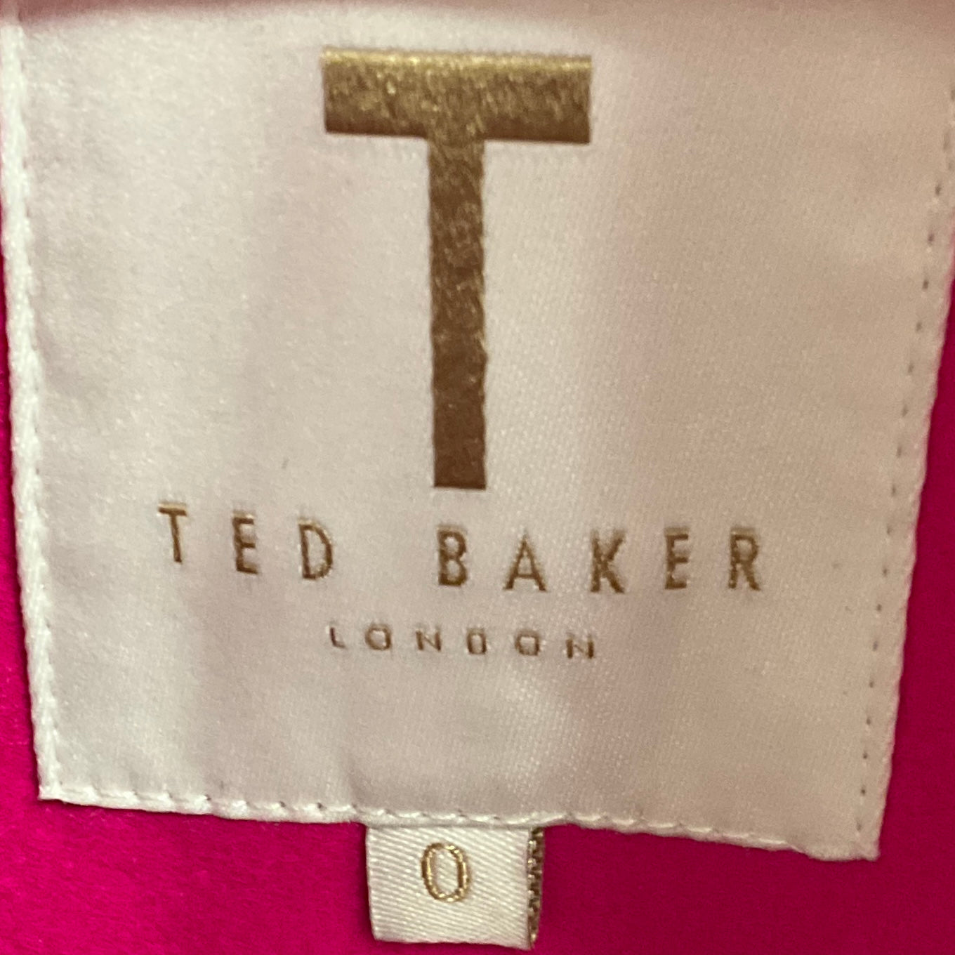 Ted Baker Fuchsia Pink Keyla Short Wrap Coat with Belt