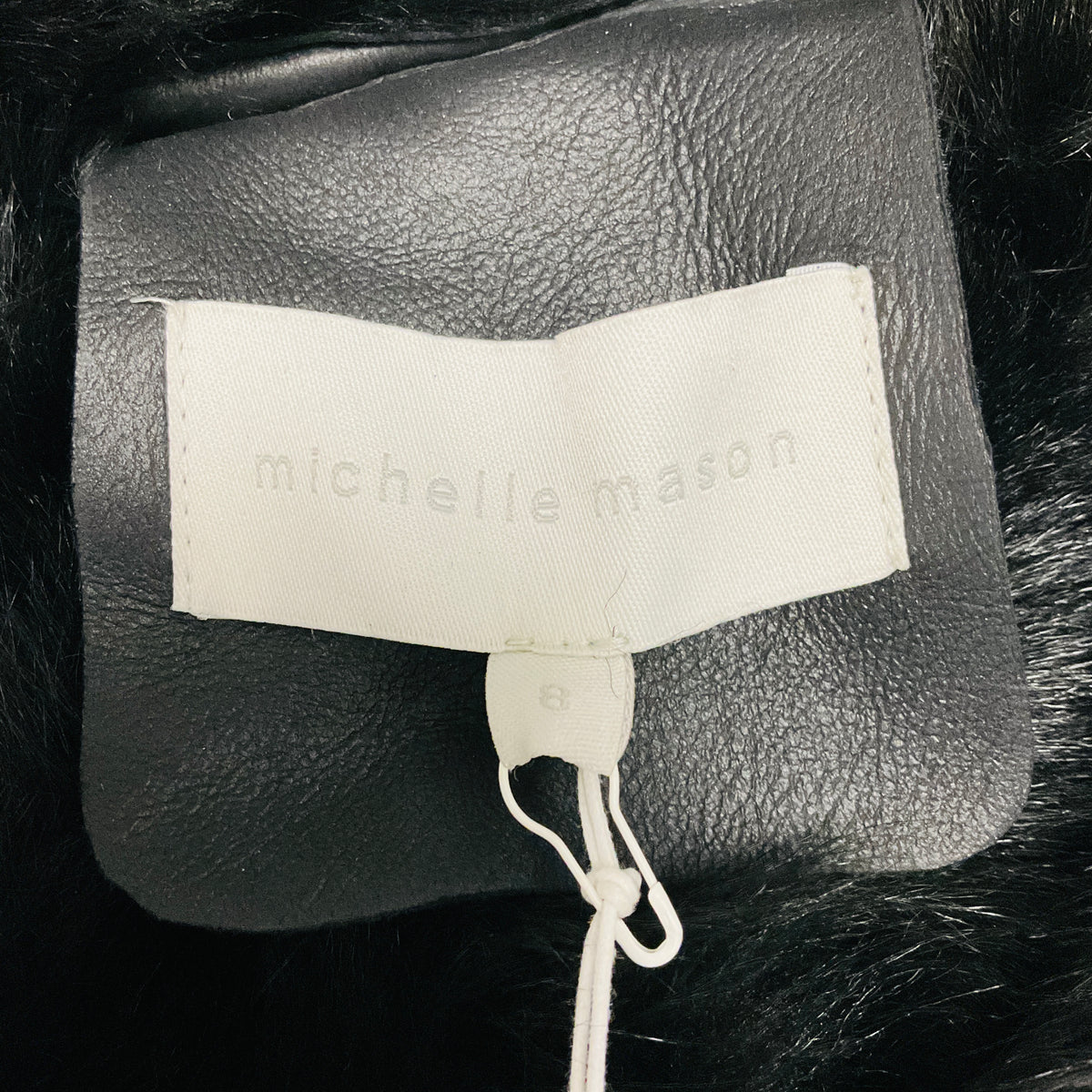 Michelle Mason Black Lamb Shearling Toggle Jacket