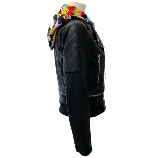 Alice + Olivia Friends With You Avril Leather Jacket