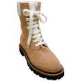 Load image into Gallery viewer, Peserico Tan Suede Shearling Lined Hiking Boots

